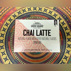 Grove Square Chai Latte Single Serve Tea Pods Box of 24 Drink Mix New Sealed